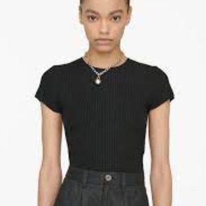 NWT ANINE BING Skylar Sweater - Black - XS